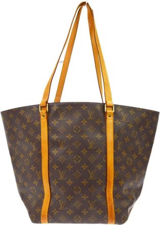 Louis Vuitton Shopping Sac Monogram Canvas Brown Canvas Handbag (Pre-Owned)