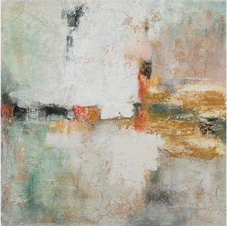 Schubiger M&ouml;bel Bild Farbkomposition in Weiss und Jadegr&uuml;n 4