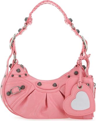 Balenciaga Pink Nappa Leather Le Cagole Xs Shoulder Bag