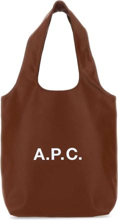 A.P.C. Ninon Kleine Tote Bag - Dames - Shoppers - Bruin - ONE Size - Leer - Tassen