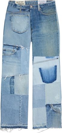 Gallery Dept. Mixed-denim Straight-leg Jeans - 34 (W34 / L)