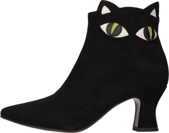 Chie Mihara Vogan 41 Ante Enkellaarsjes - Dames - Laarzen met Hak - Zwart - 39 EU - Leer - Schoenen