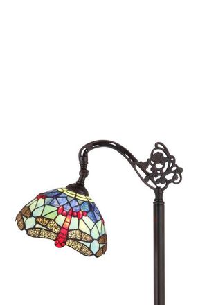 Jonathan Y Designs Dragonfly Tiffany-Style 60 Arched LED Floor Lamp, Bronze at Nordstrom