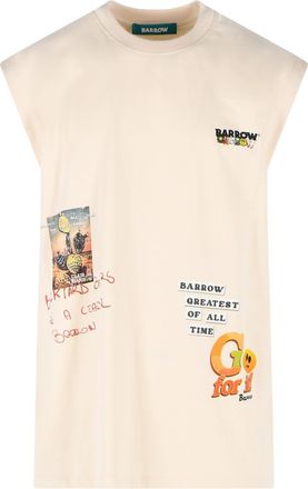 Barrow Canotta in cotone color crema Barrow