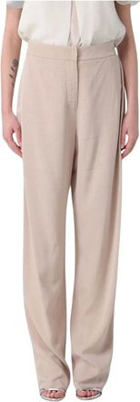 Emporio Armani Pantaloni con Bottoni - - Trousers - Donna - Beige - XL