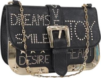 Valentino Pre-owned Leren Schoudertas - Dames - Vintage Schoudertas - Zwart - ONE Size - Leer - Vintage