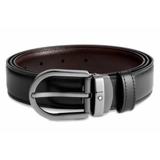 Montblanc Horseshoe Buckle Reversible Belt