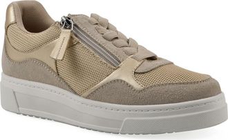 White Mountain Uplit Zip Sneaker in Beachwood Gold Multi at Nordstrom Rack, Size 6.5