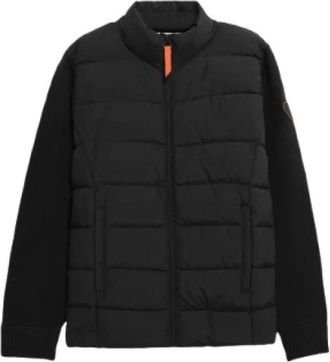 Gertrude Moderne Gewatteerde Vest met Rits - Heren - Winterjassen - Zwart - S - Polyester - Jassen