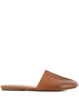 Mars&egrave;ll topstitch mules - Brown