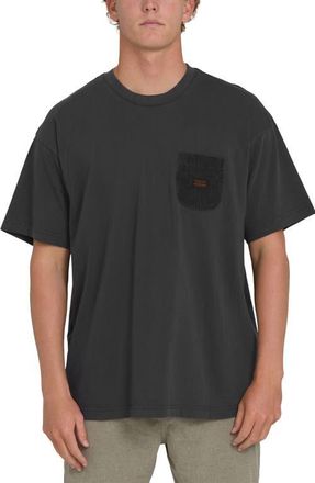 Billabong Brunswick Garage Oversize Cotton Pocket T-Shirt in Washed Black at Nordstrom, Size X-Large