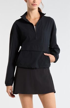 Zella Transit Pullover Jacket in Black at Nordstrom, Size Xx-Large