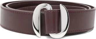 Orciani Nappa Leren Riem - Dames - Riemen - Rood - 90 CM - Leer - Accessoires