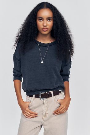 Pilcro 100% Cotton Seamed Sweatshirt