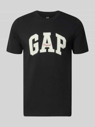 GAP T-Shirt mit Logo und Rundhalsausschnitt in Black, Gr&ouml;&szlig;e XXL