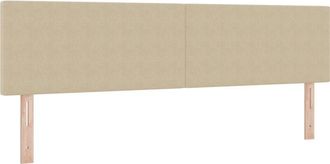 vidaXL Cabecero Led Con Luces De Tiras Led Verde Gris&aacute;ceo 180 Cm Tela Vidaxl