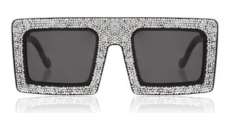 Anna-Karin Karlsson MOTHER BEEP Black Ice Crystal Womens Sunglasses Black Size 25