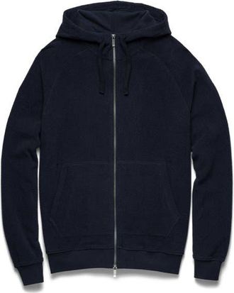 Surfside Supply Co. Danny Full-Zip Fuzzy Fleece Hoodie in Navy Blazer at Nordstrom, Size X-Large