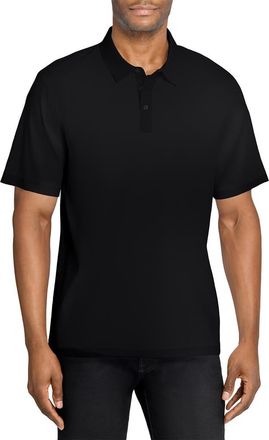 W.R.K Solid Reworked Slim Fit Polo in Black at Nordstrom, Size Xx-Large