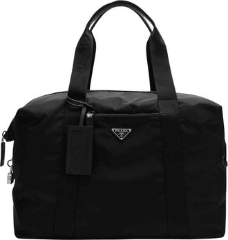 Prada Sacca da Viaggio - Heren - Weekendtassen - Zwart - ONE Size - Leer - Tassen