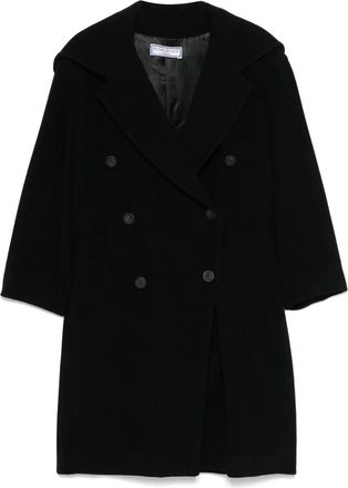 Saint Laurent Cappotto in lana anni 90 - Nero