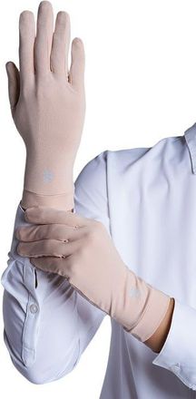 Coolibar Sawyer UV Driving Gloves, UPF 50+ Sun Protection in Beige at Nordstrom, Size X-Large