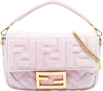 Fendi Pre-owned Embossed Pattern Bag - Dames - Vintage Schoudertas - Roze - ONE Size - Vintage