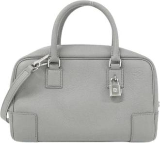 Loewe Pre-owned Amazona Calf Handbag - - Pre-owned - Donna - Grigio - ONE SIZE