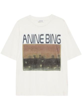 Anine Bing Cade Mushrooms T-shirt - Wit
