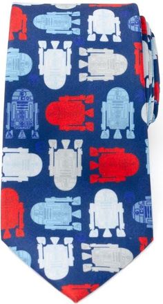 Cufflinks Inc. Star Wars R2-D2 Tie in Blue at Nordstrom