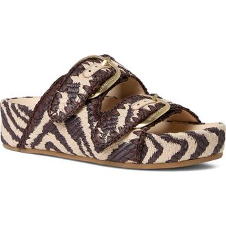 Loeffler Randall Nico Platform Sandal in Vintage Zebra at Nordstrom, Size 10.5