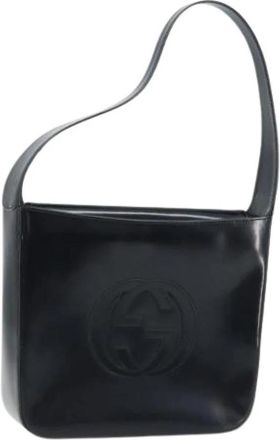 Gucci Pre-owned Schoudertas - Dames - Vintage Schoudertas - Zwart - ONE Size - Leer - Vintage