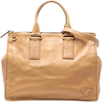 Prada Pre-owned Handbags, female, Brown, Size: ONE SIZE Pre-owned Vintage Handbag