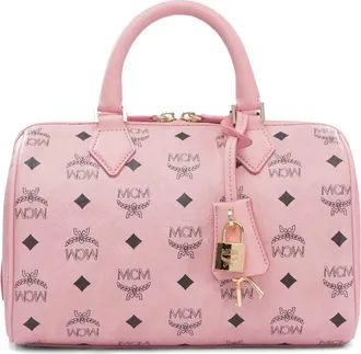 MCM Borsa tote in pelle - Rosa