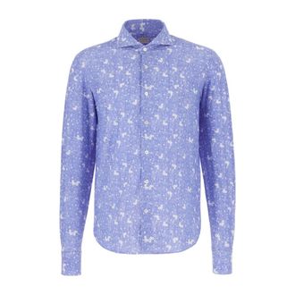 4funkyflavours Milanofra 113 24 - Heren - Casual Overhemden - Blauw - M - Overhemden