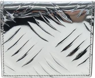 Prada Pre-owned Vintage Portemonnee - Dames - Vintage Accessoires - Grijs - ONE Size - Leer - Vintage