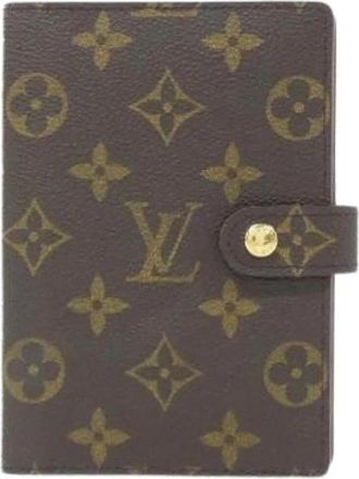 Louis Vuitton Pre-owned Canvas Portemonnee - Dames - Vintage Accessoires - Bruin - ONE Size - Vintage