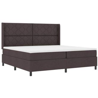 vidaXL Vidaxl - Cama Tipo Box Spring Marr&oacute;n Oscuro 200 X 200 Cm Tela