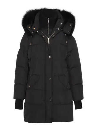 Moorer Black Wool Down Jacket