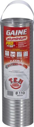 TEN Conducto Flexible Ten 85110 Aluminio 85 Cm 110 Mm