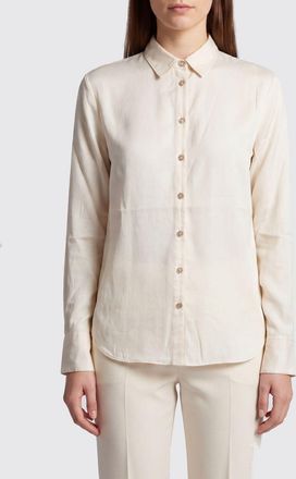 Forte_Forte Camicia in misto seta e cotone con colletto francese