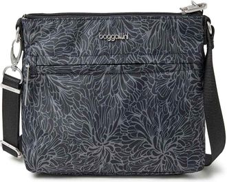 Baggallini Womens Securtex Anti-Theft Memento Crossbody Bag
