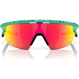 Oakley 36mm Rectangle Wrap Sunglasses in Ruby at Nordstrom Rack