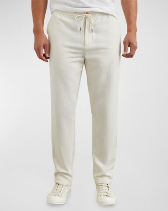 Rails Mens Callum Cotton Linen Straight-Leg Pants