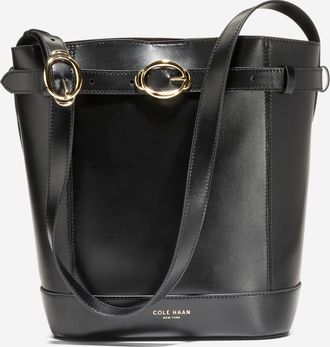 Cole Haan Womens Alexandria Bucket Bag - Black
