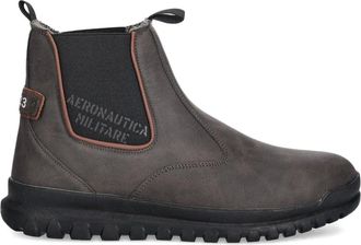Aeronautica pull-tab chelsea boots - men - Polyurethane/Polyurethane/Fabric/Rubber - 46 - Grey