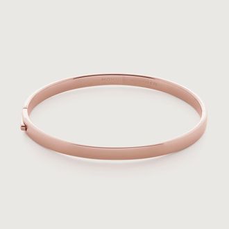 Monica Vinader Rose Gold Essential Bangle