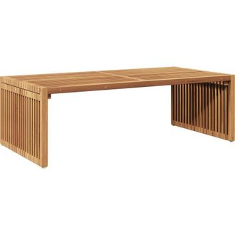 vidaXL Mesa Lateral De Jard&iacute;n Apilable Marr&oacute;n 110 X 55 X 35.5 Cm Vidaxl