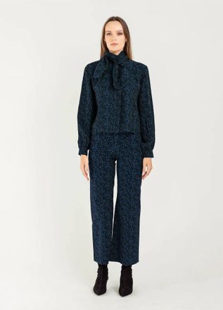 Bel Kazan Kaya Wide Leg Pants In Midnight Juno