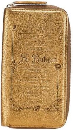 Bulgari Pre-owned Wallets, female, Yellow, Size: ONE SIZE Pre-owned Leather wallets